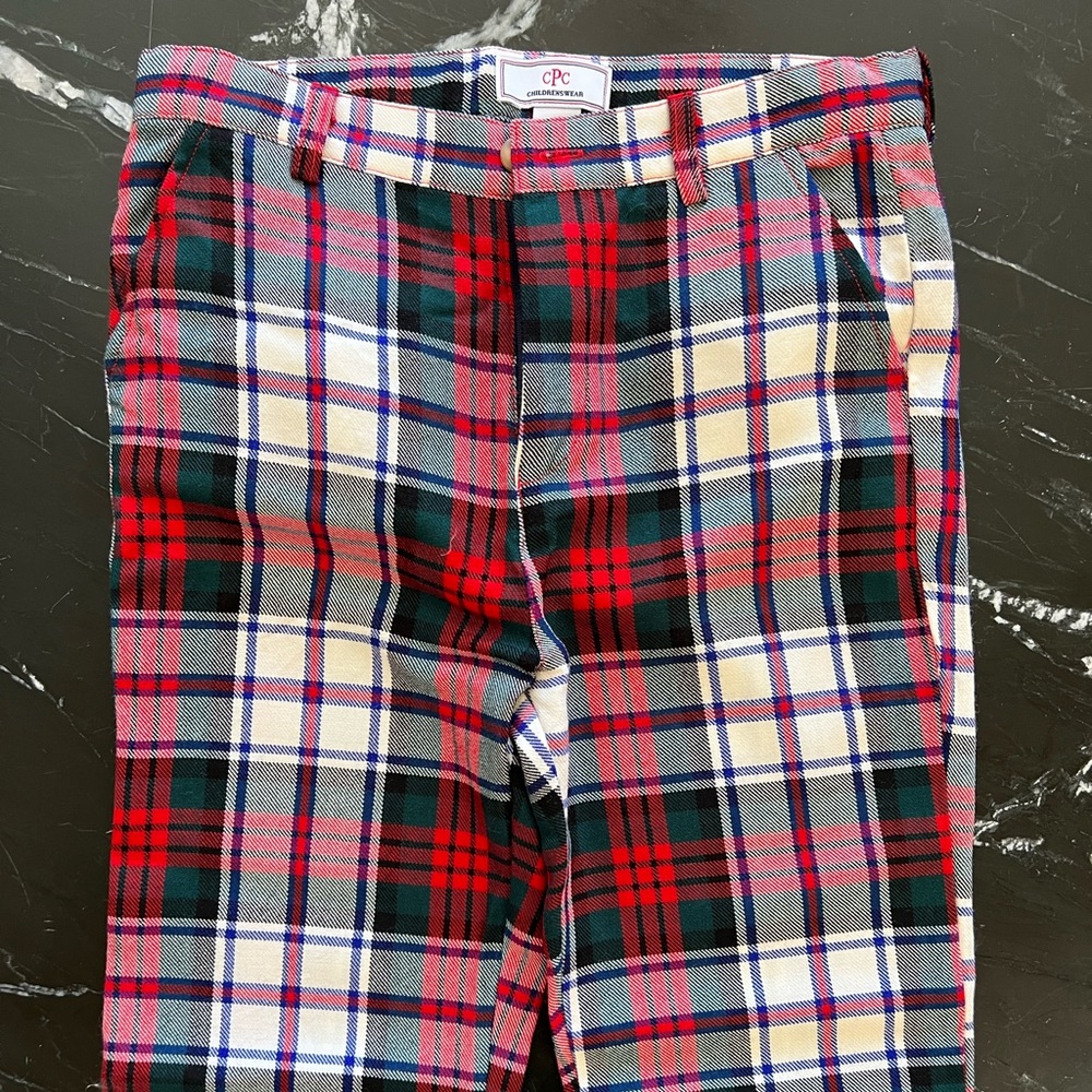 Boys Classic Prep Childrenswear Plaid Pants